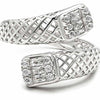 Silver Serpent Crystal Ring