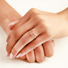 Rose Gold Single Heart Adjustable Ring