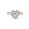 Silver Heart Allure Ring