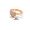Rose Gold Heart Allure Ring