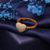 Rose Gold Heart Allure Ring
