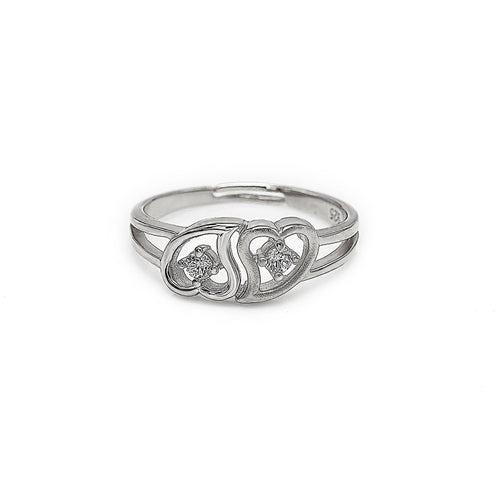 Silver Soulmate Adjustable Ring