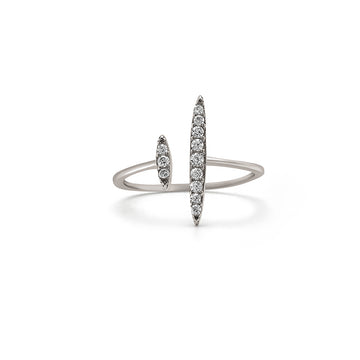 Silver Roman Abstract Ring