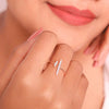 Rose Gold Roman Abstract Ring
