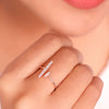 Rose Gold Roman Abstract Ring