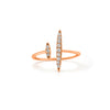 Rose Gold Roman Abstract Ring