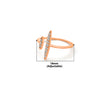 Rose Gold Roman Abstract Ring
