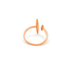 Rose Gold Roman Abstract Ring