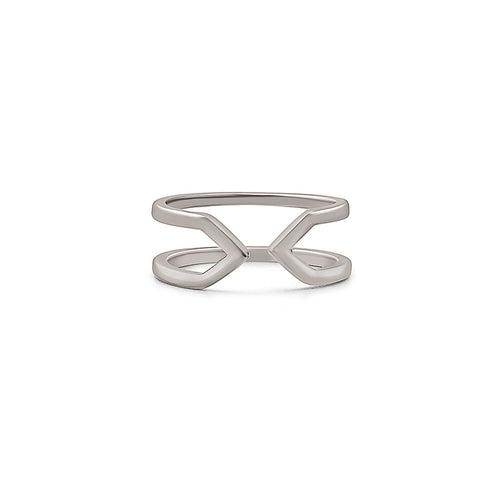 Silver Curve & Edge Ring