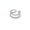 Silver Curve & Edge Ring