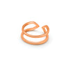 Rose Gold Curve & Edge Ring