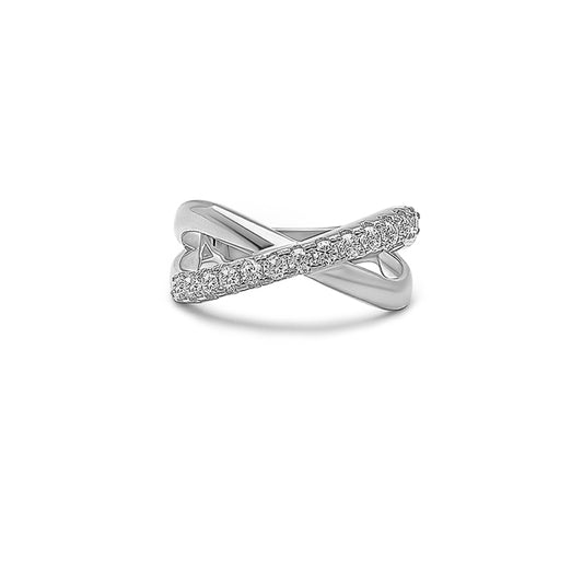 Silver Crossroad Ring
