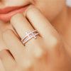 Silver Gracias Greek Ring