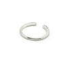 Silver Black Arc Ring
