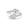 Silver Crystal Ecstasy Ring