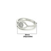 Silver Crest Eye Ring