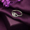 Silver Crest Eye Ring