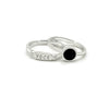 Silver Black Voce Ring