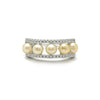 Silver Pearl Crest Ring