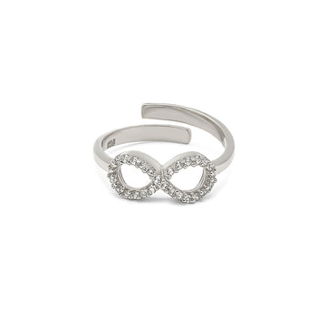 Silver Infinity Aura Ring