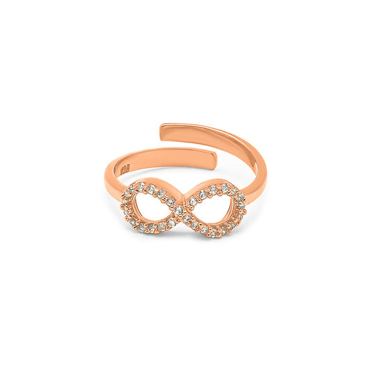 Rose Gold Infinity Aura Ring