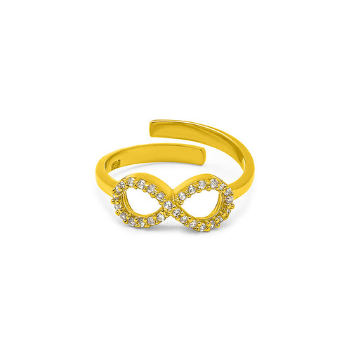18k Gold Plated Infinity Aura Ring