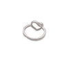 Silver Heart Swirl Ring