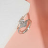 Silver Classic Angel Adjustable Ring