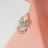 Silver Classic Angel Adjustable Ring