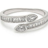 Silver Twister Ring