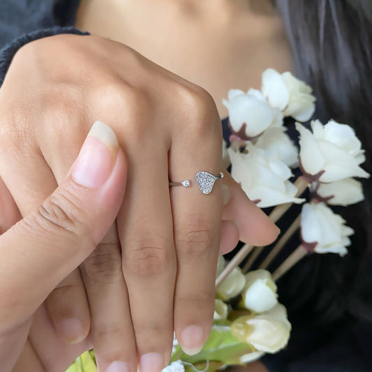 Silver Heartsy Ring