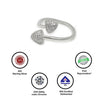 Silver Triad Twist Ring