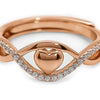 Rose Gold Love Eye Ring