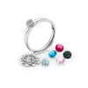 Silver Marigold Ring (5 in 1 Crystal)