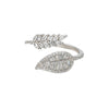 Silver Autumn Leaf Ring