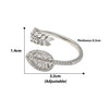 Silver Autumn Leaf Ring