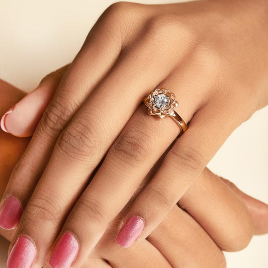 Rose Gold Marigold Ring (5 in 1 Crystal)