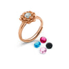 Rose Gold Marigold Ring (5 in 1 Crystal)