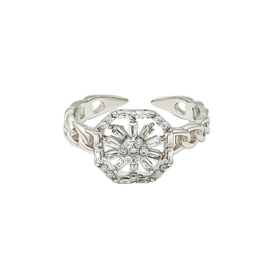 Silver Chunky Shine Ring