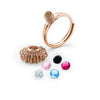 Rose Gold Colour Bloom Ring (5 in 1 Crystal)