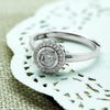Silver Colour Burst Ring (5 in 1 Crystal)