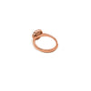 Rose Gold Wheel Of Heart Adjustable Ring (5 in 1 Crystal)