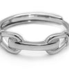 Silver Love Lock Ring