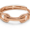 Rose Gold Love Lock Ring
