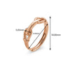 Rose Gold Love Lock Ring
