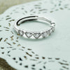 Silver Love Track Ring