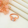 Rose Gold Social Butterfly Ring