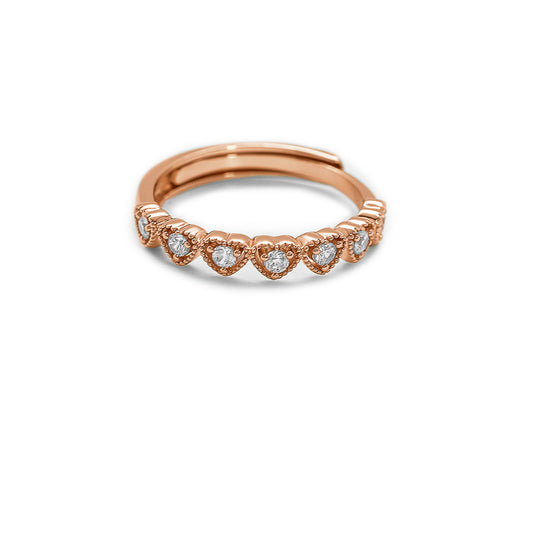 Rose Gold Love Track Ring