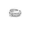 Silver Crystal Queen Ring