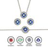 Silver Crystallex Set